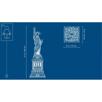 LEGO Klocki Architecture 21042 Statua Wolności