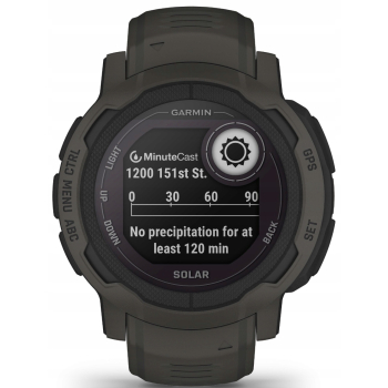 Smartwatch zegarek sportowy Garmin Instinct 2 Solar grafitowy