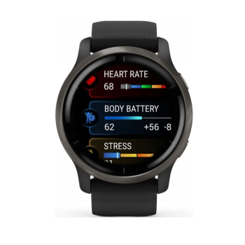 Smartwatch Garmin Venu 2 GPS Amoled Wi-Fi Bluetooth 5 ATM czarny