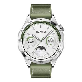 Smartwatch Bluetooth Huawei Watch GT 4 46 mm Srebrny / Zielony GPS