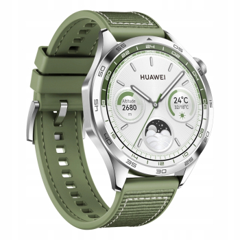 Smartwatch Bluetooth Huawei Watch GT 4 46 mm Srebrny / Zielony GPS
