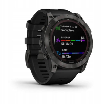 Zegarek sportowy Garmin Fenix 7X Solar czarny