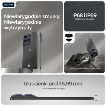 Smartfon Motorola Edge 70 12 GB / 512 GB 5G szary