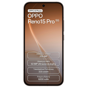 Smartfon Oppo Reno15 Pro 12 GB / 512 GB 5G brązowy