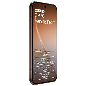 Smartfon Oppo Reno15 Pro 12 GB / 512 GB 5G brązowy