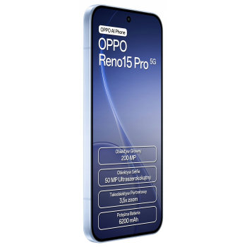 Smartfon Oppo Reno15 Pro 12 GB / 512 GB 5G niebieski