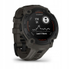 Smartwatch Garmin Instinct E czarny okrągły z gumowym paskiem