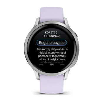 Garmin Venu 4 41 mm Fioletowy z paskiem silikonowym