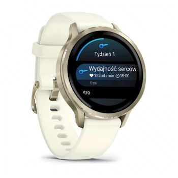 Garmin Venu 4 41 mm Kremowy z paskiem silikonowym