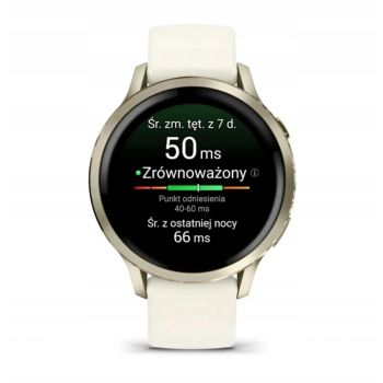 Garmin Venu 4 41 mm Kremowy z paskiem silikonowym