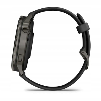 Garmin Venu 4 45 mm Czarny z paskiem silikonowym