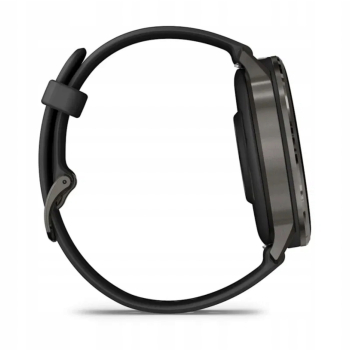 Garmin Venu 4 45 mm Czarny z paskiem silikonowym