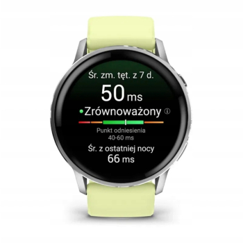Smartwatch Garmin Venu 4 45 mm żółta guma