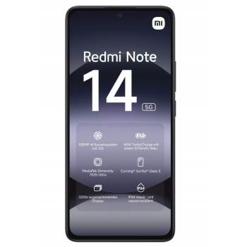 Smartfon Xiaomi Redmi Note 14 5G 6 GB / 128 GB 5G czarny
