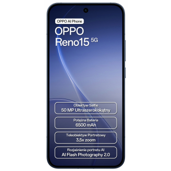 Smartfon OPPO Reno 15 5G 8 GB/512 GB granatowy
