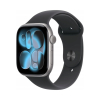 Smartwatch Apple Watch 11 42mm gwiezdna szarość koperta czarny pasek - M/L