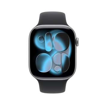 Smartwatch Apple Watch 11 42mm gwiezdna szarość koperta czarny pasek - M/L