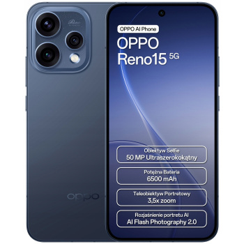 Smartfon Oppo Reno15 8 GB / 512 GB 5G niebieski ZW