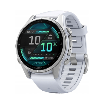 Smartwatch Zegarek sportowy GARMIN Fenix 8 010-02903-00 Amoled 43mm biały