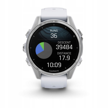 Smartwatch Zegarek sportowy GARMIN Fenix 8 010-02903-00 Amoled 43mm biały