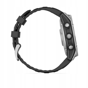 Smartwatch Garmin Fenix E AMOLED stal nierdzewna srebrny
