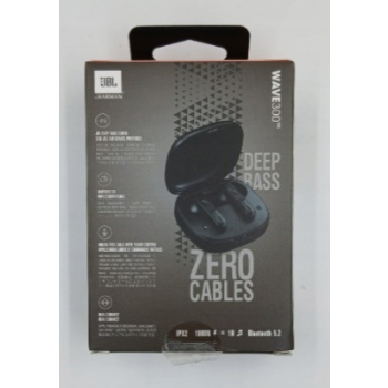 Słuchawki bezprzewodowe douszne JBL Wave 300 Bluetooth TWS - czarne ZW