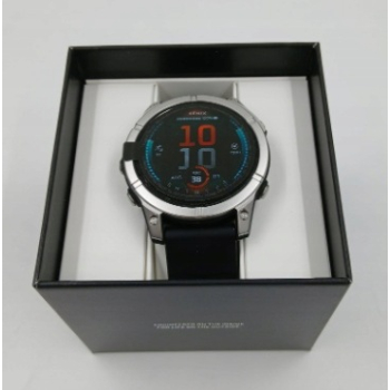 Smartwatch Garmin Fenix E AMOLED stal nierdzewna srebrny ZW
