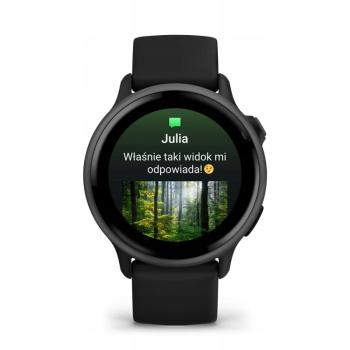 Garmin Vivoactive 6 Zegarek sportowy AMOLED 42mm Black Slate Czarny