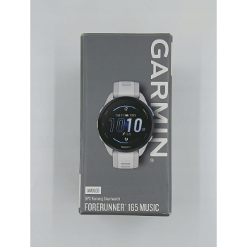 Smartwatch Garmin Forerunner 165 Music GPS 43 mm AMOLED 5 ATM biały (ZWROTOWY)
