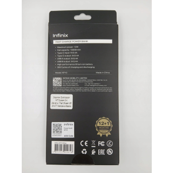 Powerbank INFINIX XP10 10000mAh 12W Niebieski (ZWROTOWY)