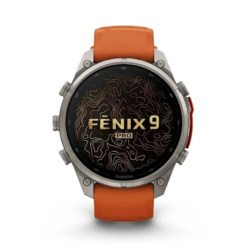 Smartwatch Garmin Fenix 9 Pro pomarańczowy