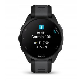 Smartwatch sportowy Garmin Forerunner 165 AMOLED 43mm Czarny